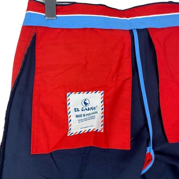 EL GANSO Men's Blue Flat Front Subalpino Chino Trousers Coin Pocket US 30 - Picture 11 of 12